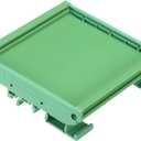 MECCANIXITY PCB DIN Rail Mount Carrier, Circuit Board Mounting Holder 90x100mm Green