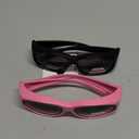 SA106 Polarized Toddler/Small Kids 48mm Fit Over Sunglasses ([2-pack] Black and Pink)