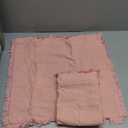 MIULEE Valentines Decorative Throw Pillow Covers Neutral Linen Fringe Throw Pillows Set of 2 Pink Boho Farmhouse Cushion Covers with Tassels for Couch Sofa Bed Living Room Spring Decor 18x18 Inch