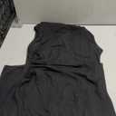 BTFBM Women's Ruched Bodycon Dress Summer Casual Sleeveless Lightweight Back Slit Elegant Club Party Cocktail Maxi Dresses Size Medium