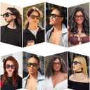 SOJOS Big Trendy Square Polarized Sunglasses Womens Mens, Retro Large Chunky Oversized Rectangle Shades SJ2345