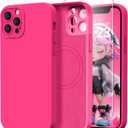 Designed for iPhone 13 Pro Case - Upgraded Enhanced Camera Protection - Soft Microfiber Lining Inside - Liquid Silicone Shockproof Protective Phone Case 6.1" for Men Women Girls - Hot Pink