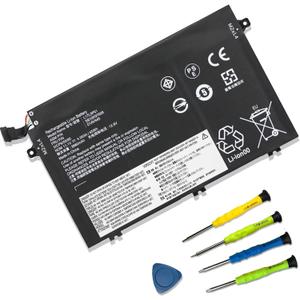 L17L3P51 01AV445 Battery Compatible with Lenovo ThinkPad E480 E490 E485 E495 E580 E585 E590 E595 E14 E15 Series SB10K97606 SB10K97608 01AV447 01AV448 L17C3P51 L17M3P52 SB10K97609 11.1V 45Wh
