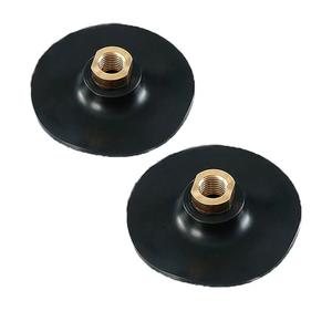 Hook and Loop Backer Pads,4 inch Hook and Loop Backing Pad for Grinder (2pcs-4"-Arbor 5/8"-11 Flexible)