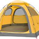 KAZOO Outdoor Camping Tent 4 Person Waterproof Camping Tents Easy Setup Four Man Tent Sun Shade 4 People, 102 inches 102 inches 65"