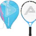 Kids Tennis Racket for Girls & Boys - 23 inch Youth Tennis Racket, Includes 420D Nylon Shoulder Strap Bag (Graffiti Blue)