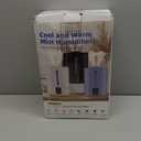 6L Humidifiers for Bedroom Large Room Home,Cool and Warm Humidifier for Baby and Plants Hot Mist Top Fill Desk Humidifier Oil Diffuser,Quiet,Auto Mode,360Nozzle-Midnight Black(2026 Upgraded)