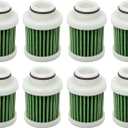 8 Pcs 6D8-WS24A-00-00 Fuel Filter Compatible with Yamaha F25 F30 F40 F50 F60 F70 F75 F90 F115 T50 T60 Outboard Replace 6D8-24563-00-00 18-79799