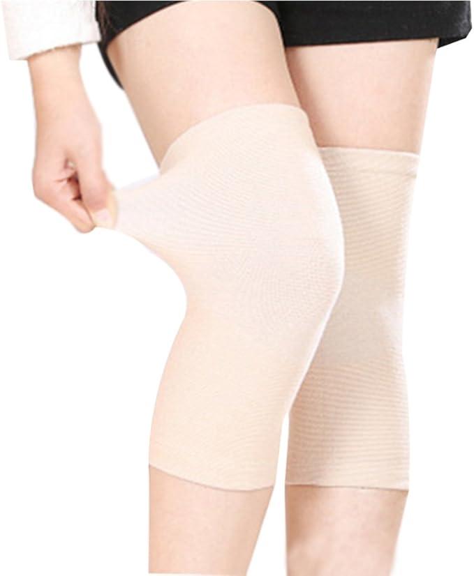 JUMISEE (One Pair Cotton Knee Sleeves for Knee Support, Circulation Improvement & Pain Relief Compression Knee Brace, Medium