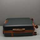 Kono Medium Sized Checked Luggage, 24 Inch Expandable with Spinner Wheels, TSA Lock, ABS + PC Lightweight Travel Suitcase with Larger Capacity and Lighter Weight, Grey Brown