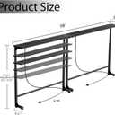 Keelian 70 inch Narrow Console Table with Outlet,Adjustable Height(25"-37") Behind Sofa Table,Couch Behind Table Skinny,Couch Shelf with Charging Station,Long Entryway Tables for Living Room,Black