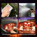 SURANBULI Halloween Garage Door Decoration, Halloween Garage Background Sticker, Fireplace Background, Mural, Decoration Party Decor