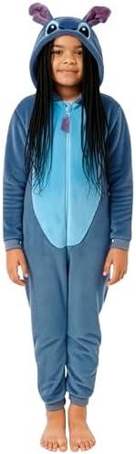 Disney Stitch Onesie | Lilo and Stitch Girls Onesie | Girls Pajamas | Official Merchandise, 6-7 Y