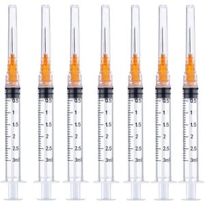 3ml 25 Gauge 5/8 Inch Sample Measuring Dispensing Lab Utensils, for Industrial, Scientific and Experiments Research, Pack of 100