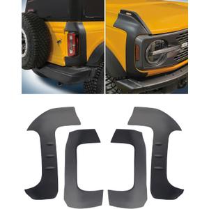 Corner Guards Protector Front Rear Corner Protector for Ford Bronco Anti-Scratch Truck Edge Guards Trims Cover Compatible with 2021 2022 2023 2/4 Door Ford Bronco - 4 PCS