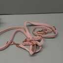 Soft Leather Dog Collar and Leash (6.6') Set - Stylish Rose Gold Heavy Duty Metal Buckle, 4 Adjustable Lengths Leash for Small Medium Large Dogs - Comfortable & Easy to Clean Pink XS(8"-12")