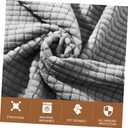 Homoyoyo 4PCS Armrest Covers Stretch Armchair Slipcover Protector Anti- Stain Washable Furniture Protector Arm Covers for Chairs Sofa Recliner Sofa Couch (Light Grey)