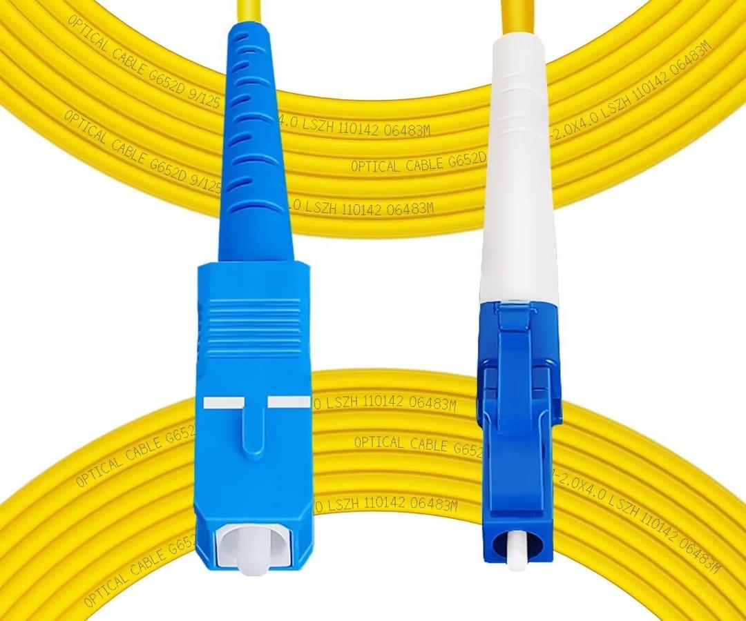 Fibergaga-30M(98ft) OS2 SC to LC Fiber Patch Cable Single Mode, Simplex, Length Option: 0.5M(1.6ft)-100m(328ft) 9/125m 2.0mm Diameter Fiber Optic Cords,LSZH, OS1/OS2 Compatible Fibergaga-30M(98ft) OS2 SC to LC Fiber Patch Cable Single Mode, Simplex, Length Option: 0.5M(1.6ft)-100m(328ft) 9/125m 2.0mm Diameter Fiber Optic Cords,LSZH, OS1/OS2 Compatible