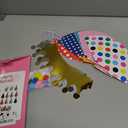 ELakiss 11PCS Birthday Party Cone Hats - Birthday Hat Pom Poms,Lovely Cake Cone Birthday Paper Hats,Lovely Crown,For Children and Adults (9 hats and 2 crowns)