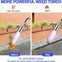 Propane Torch Weed Burner Kit, Blow Torch High Output with Self Igniter and Turbo Trigger,Heavy Duty Flamethrower with 12.5FT Hose for Weeding,Roofing,Melting Snow,Road Paint Removing