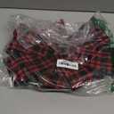 Aneco 2 Pack 12 x 18 Inches Red Buffalo Plaid Christmas Bows Christmas Wreaths Bows Xmas Plastic Bows for Christmas Tree, Garland and Outdoor Decoration