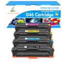 True Image Compatible 046 Toner Cartridge Replacement for Canon 046 MF733Cdw CRG-046 Color ImageCLASS MF733Cdw MF731Cdw MF735Cdw LBP654Cdw MF733 Printer Ink (Black Cyan Yellow Magenta, 4-Pack)