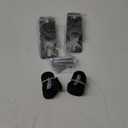 Propane Tank HolderOxygen Tank HolderNitrogen Gas Cylinder Holder, with Screws and Safety Chain Supported 59 inch, Suitable for rv Propane Tank HolderCylinder Wall Mounted Bracket (Black 2Pcs)