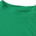 Women's Long Sleeve Slim Fit Turtleneck Basic Layering T-Shirt (X-Large, Green)