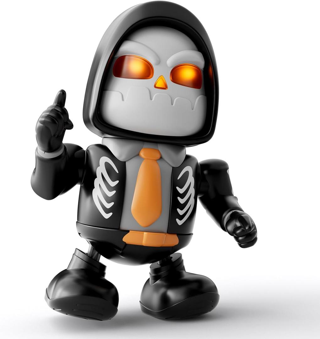 Kids Toys Halloween Robot Skeleton Toy, Prank Toys with Music & Dancing Toy Gifts for Boys & Girls Ages 3 to Up