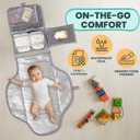 Portable Changing Pad for Baby Soft, Comfortable Portable Diaper Changing Pad with Wipes Pockets, Waterproof and Easy to Clean Baby Registry Search, new born baby essentials must haves, baby stuff