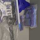 deAO Musical Guitar Play Set,Adjustable Height Microphone,Amplifier Set with Stand,Music Light Karaoke Music Toys Birthday for Kids Boys Girls (Blue)