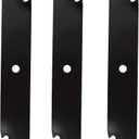 ILONPA 48111 482879 61 inch 5-Star High Lift Toothed Blades for Scag Ferris Husqvarna BZ 6127 BZ 7234 Turf Tiger Freedom Z 61'' Deck Cut Zero-Turn Mower 539101733 539102093, Black