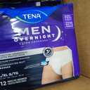 TENA Men Overnight Incontinence Underwear, Extra Coverage L/XL 44-64in 48ct