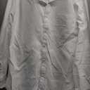 J.VER Men's Oxford Shirt Solid Casual Button Down Collar Shirts Long Sleeve Dress Shirts with Pocket (Large, White)