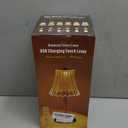 Cordless Table Lamps for Home,Table,Dining Room, Gold Rechargeable Lamps, USB Charge 12'' Tall LED Brass Portable Outdoor Indoor Table Lamp with Built-in Dimmer