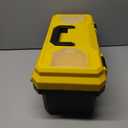 DELI Plastic Tool Box with Handle, 18 inch Tool Case with Double Locking and Removable Tray, Toolbox Organization