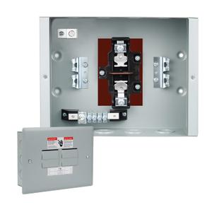 THQL Circuit BreakerPanels, 4-Space, 125A Circuit Breaker Distribution Box, 120V/240V Circuit Breaker Electrical Enclosure,Indoor Main Lug Load Center