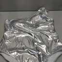 Floerns Women's Metallic Shiny One Shoulder Monokini One Piece Swimsuit (X-Large)