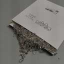 2 Yard Rhinestone Fringe Trim Rhinestone Ribbon Tassel Chain Diamond Crystal Tassel Fringe Trim for Sewing Crafts Wedding Party Clothing Accessories Female Jewelry (Silver)
