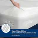 Sylphide No Slip Bed Sheet Grips 4 Pack, Heavy Duty Sheet Holders for Bed Corners, Universal Fitted Sheet Clips Fasteners Keep Sheets Firm & Wrinkle-Free, Tool-Free Installation