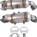 Front Rear Catalytic Converter Compatible with 2011-2019 Chrysler Town & Country Dodge Grand Caravan Journey Avenger 200 3.6L Replace 674121 Without Heat Shield Bracket