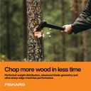 Fiskars 28" Chopping Axe, Ultra-Sharp Blade for Kindling with Ease, Weight Balanced, Garden and Outdoor Gear, 3.5 pounds, Black