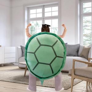 Wearable Turtle Shell Pillows for Kids Adults,Turtle Plush Pillow Stuffed Animal Funny Dress Up Creative Gifts (40 in, Green)