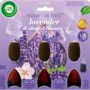 Air Wick Essential Mist Refill, 3 ct, Lavender and Almond Blossom, Essential Oils Diffuser, Air Freshener (2.02 Fl Oz (Pack of 1))
