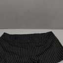 Milumia Women's Y2K Striped Print Shorts Button Front Slim Fitted Mini Shorts Black Medium