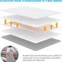 Electric Heated Foot Warmer Soft Flannel Foot Heater with 2h Auto Off & 3 Heat Levels Full Body Use Heating Pad for Feet, Abdomen, Cramps, Pain Relief Pocket Design 16" x 22" Grey