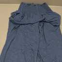 ANRABESS Women Palazzo Pants Summer Boho Bagyy Wide Leg High Smocked Waist Casual Loose Lounge Pant with Pocket size M