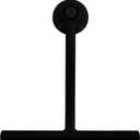  Splash Home Shower Squeegee for Glass Doors - Black Bathroom Squeegee with Suction Hook, Glass Shower Door Squeegee for Streak-Free Cleaning, Shower Wiper for Glass Doors and Tiles, 8.5" Wide Blade