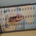 20x30 Wood Frame Brown Blue, Vintage 30x20in Floral Picture Frames, 20 x 30inch Gallery Photo Pic Display with HD Plexiglass, 1.4in Widen 1in Thick, Horizontal Vertical Wall Display