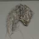 Flufymooz Clip In Hair Extensions,6PCS Hair Extensions Long Mermaid Waves Wavy Synthetic Clip On Hairpiece For Women 24 Inch (Grey/Silver/White Mixed)